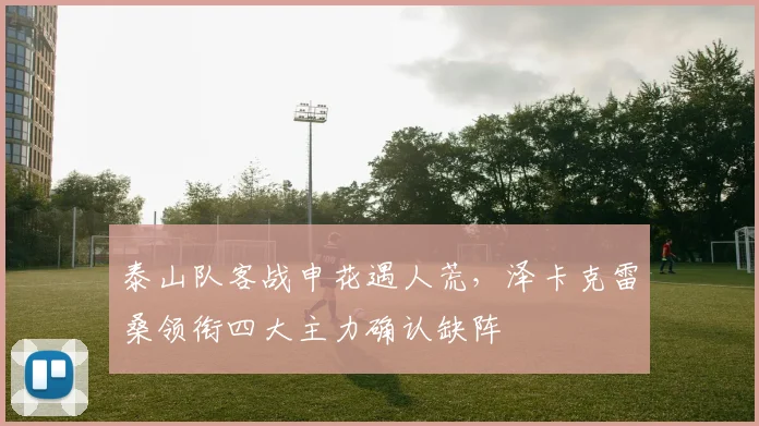 泰山队客战申花遇人荒，泽卡克雷桑领衔四大主力确认缺阵